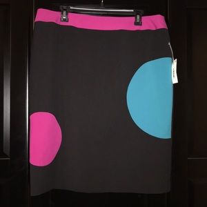 Retro Black Skirt. Size 18